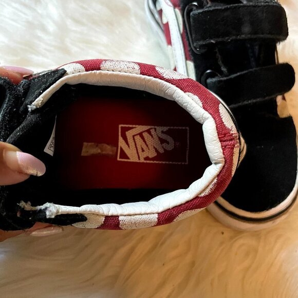 Vans Off The Wall Minnie Mouse Inspired Sneakers polka dots 12.5 - Picture 6 of 11